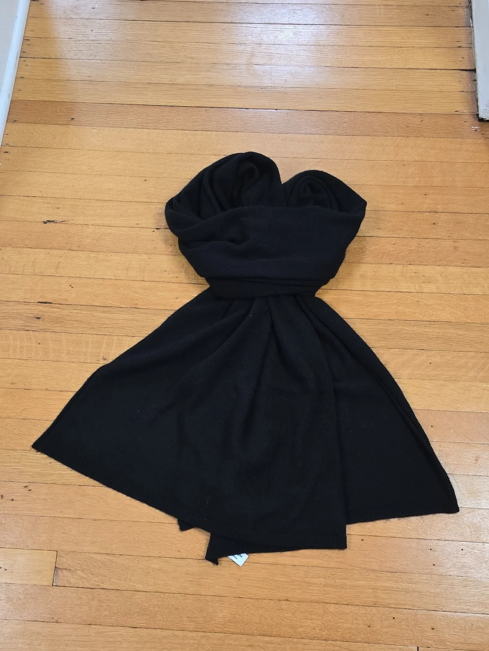 Nordstrom, Cashmere Travel Wrap Scarf, Black, EUC, Women's OS (90